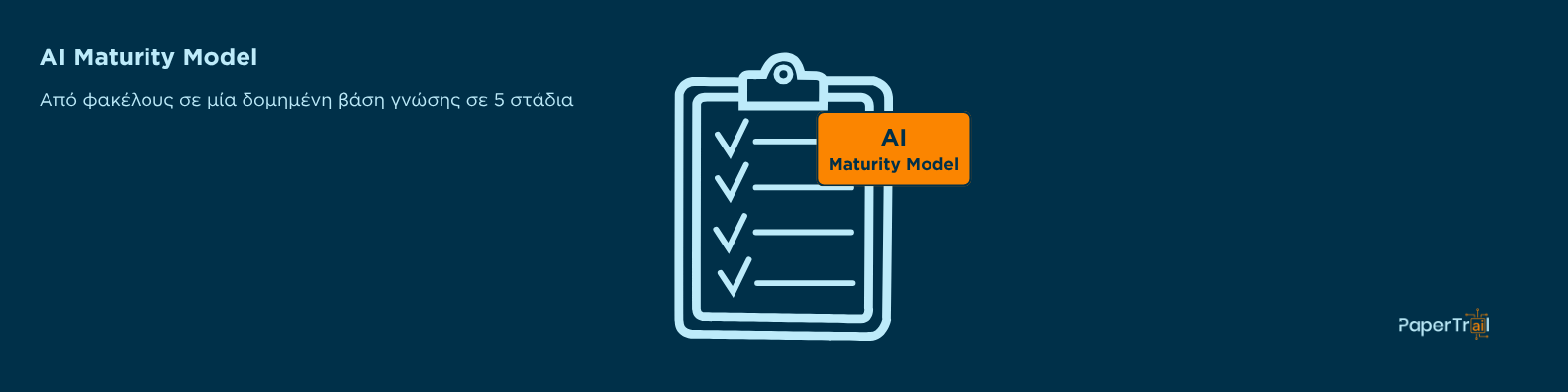 AI Maturity Model για έγγραφα: Από φακέλους σε επιχειρησιακή βάση γνώσης σε 5 στάδια